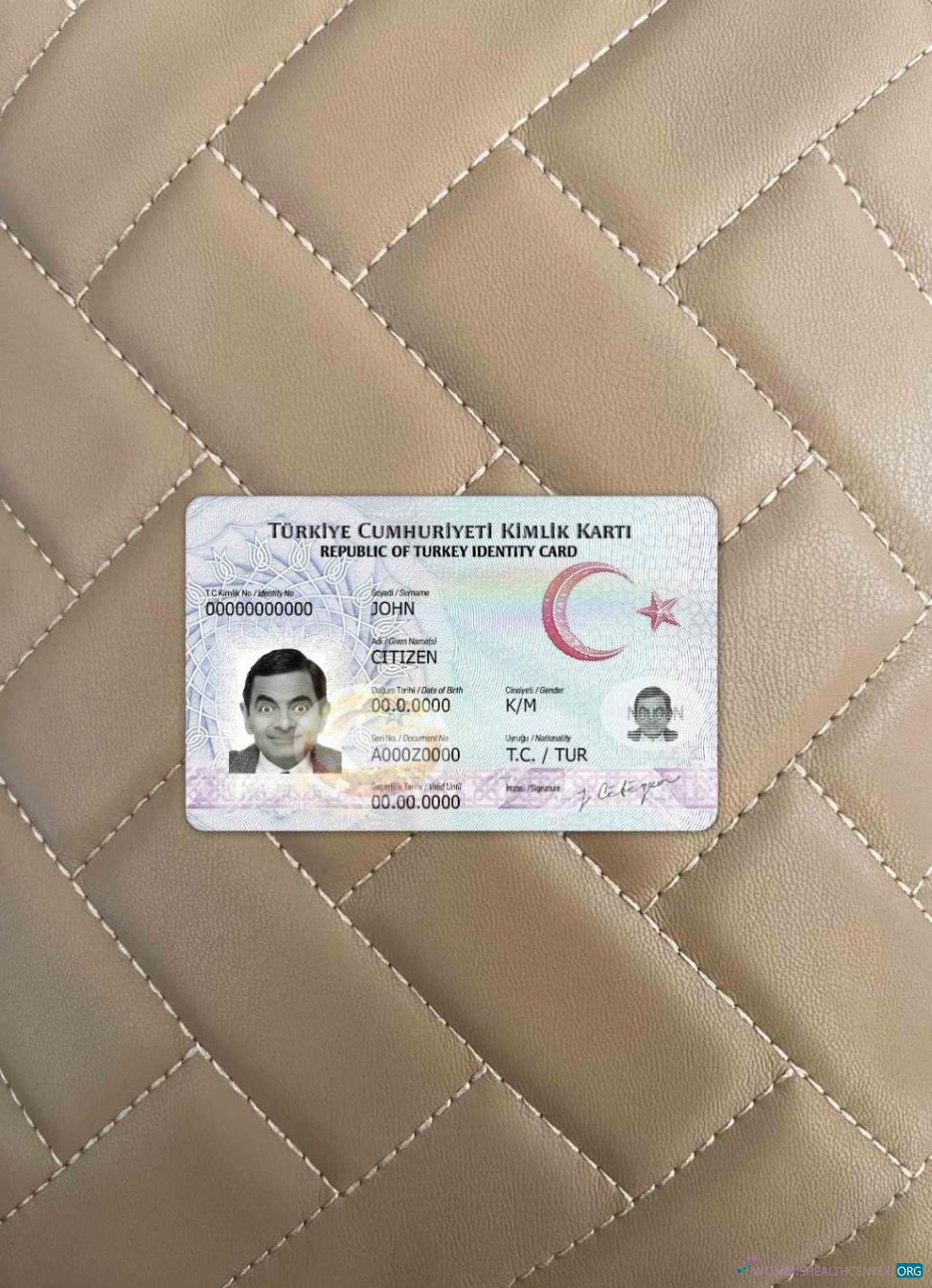 Download Turkey ID photolook FRONT Photoshop template